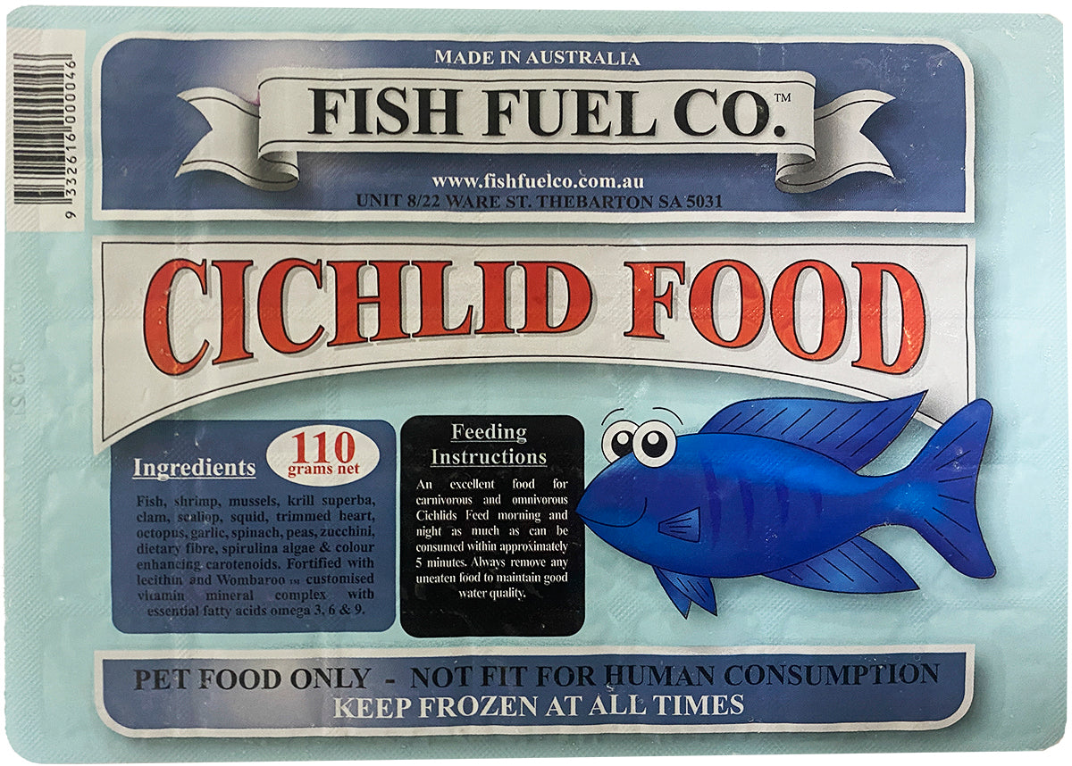 Fish Fuel Range Fish Fuel Co. Frozen Cichlid Food - 10 Pack – Coburg Aquarium