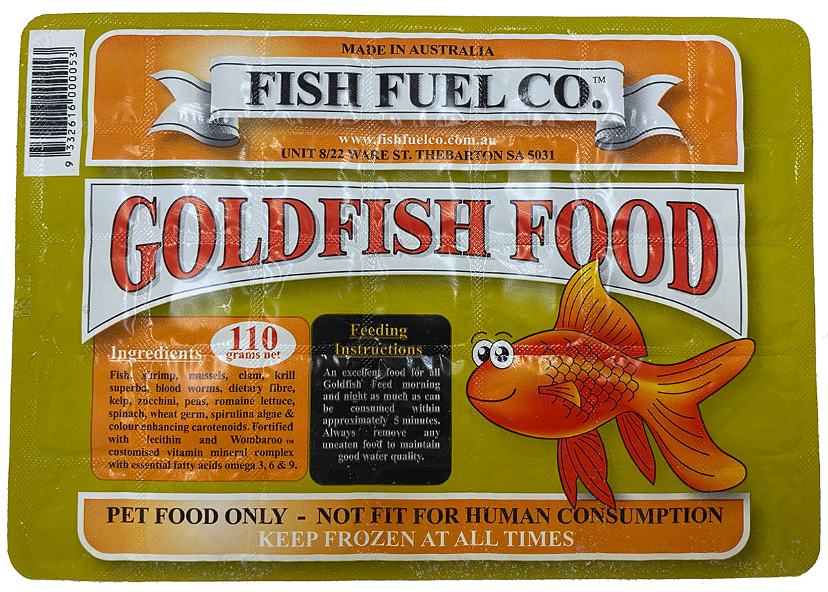 Fish Fuel Range Fish Fuel Co. Frozen Goldfish Food - 10 Pack – Coburg Aquarium