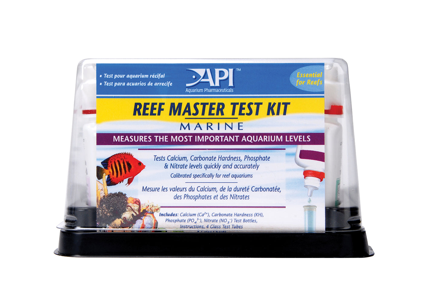 API Reef Master Test Kit, essential for reefs, measures the most important aquarium levels