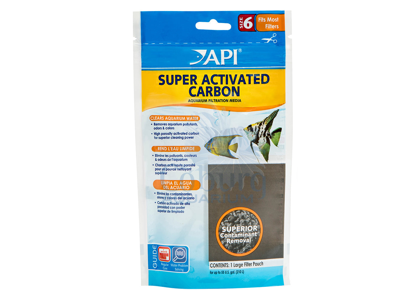 API Super Activated Carbon for FilStar xP canister filters – chemical filter media that removes odours, discolouration and organic waste from fresh and saltwater