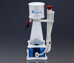 Aqua Excel AE-MINI cone protein skimmer with clear body and collection cup for marine aquariums