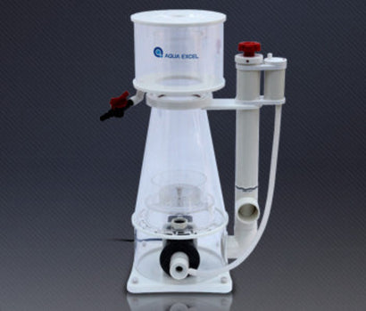 Aqua Excel AE-ZPS100 cone protein skimmer clear body with collection cup for 800 to 1300 litre marine aquariums
