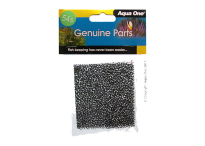 Aqua One 54s black replacement filter sponge 2 pack for ClearView 100 hang-on filter
