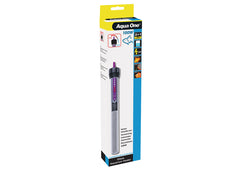 Aqua One adjustable glass aquarium heater 100W – submersible heater with adjustable thermostat and indicator light for tropical tanks up to 100L
