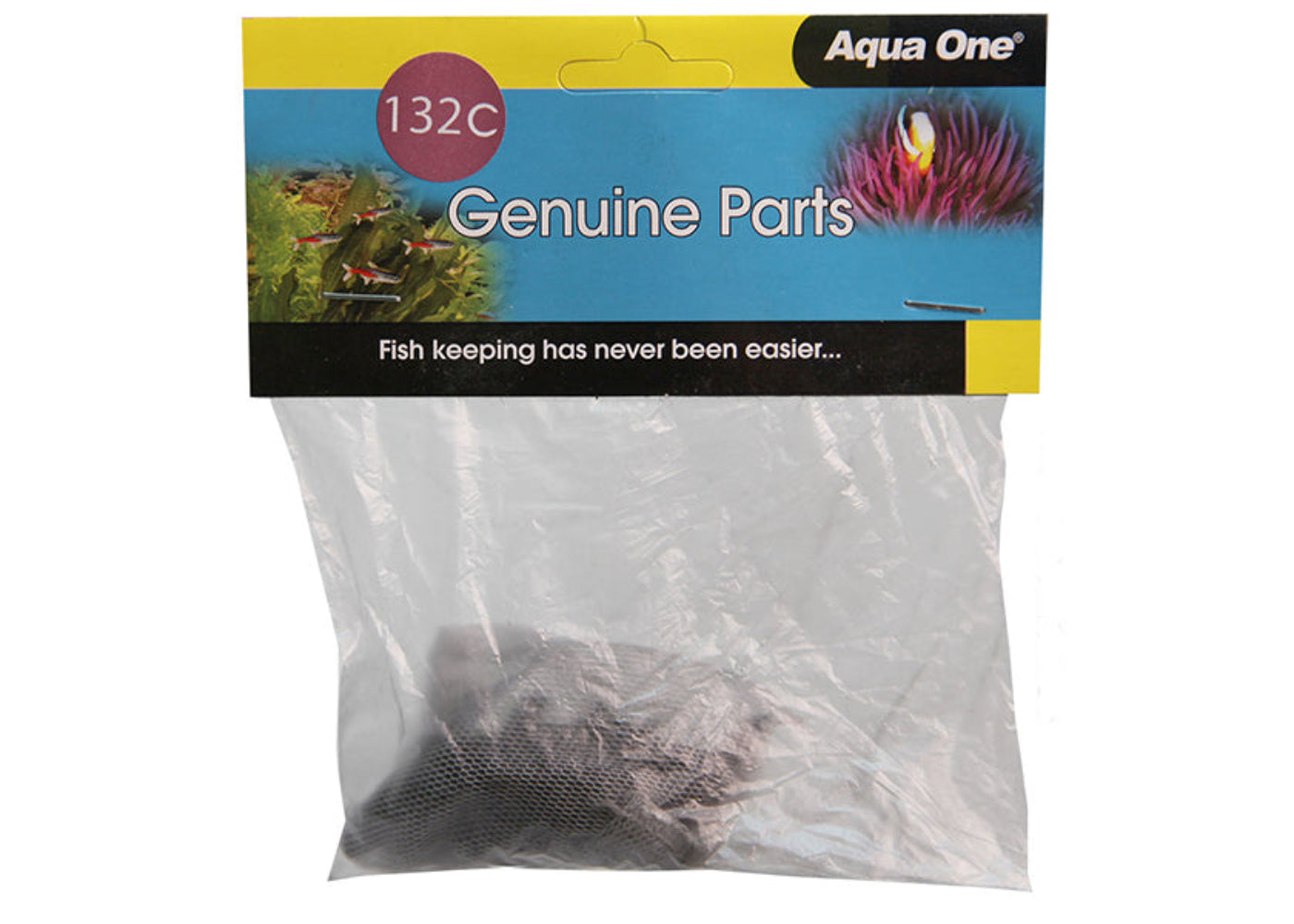Aqua One carbon pouch 132C for NanoFlow 180 – genuine replacement activated carbon filter media pouch for chemical filtration