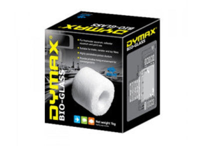 Dymax Bio Glass biological filter media rings 1kg box
