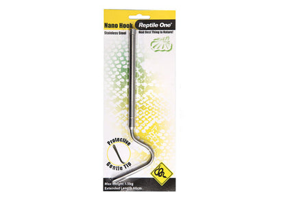 Reptile One Nano snake hook extendable stainless steel 20 to 60cm with protective gentle tip
