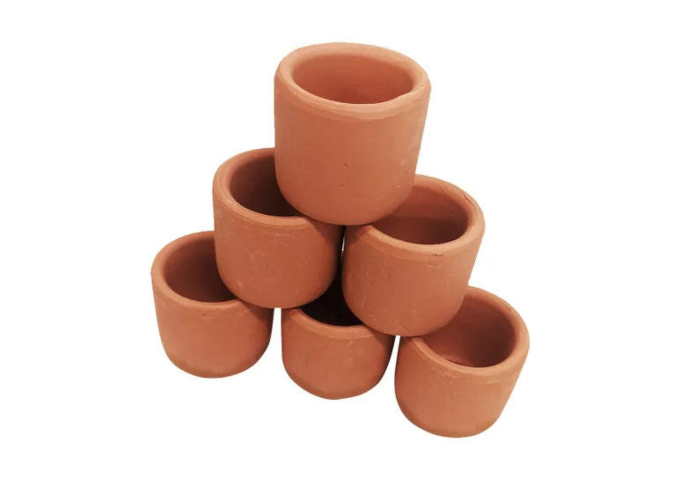Small 3cm terracotta clay pots for aquarium plants and shrimp hides