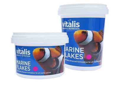 Vitalis Marine Flakes fish food tubs for tropical marine fish