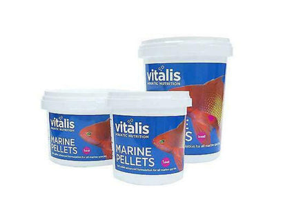 Vitalis Marine Pellets fish food tubs for tropical marine fish