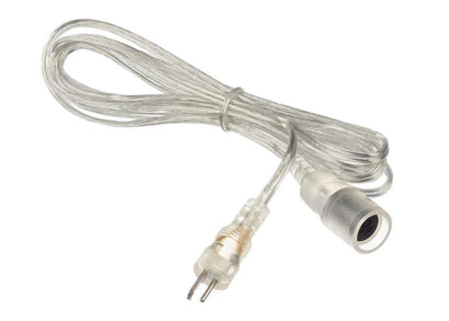 biOrb LED Light Extension Lead, a clear 1.5m low voltage extension cable with two-pin connector