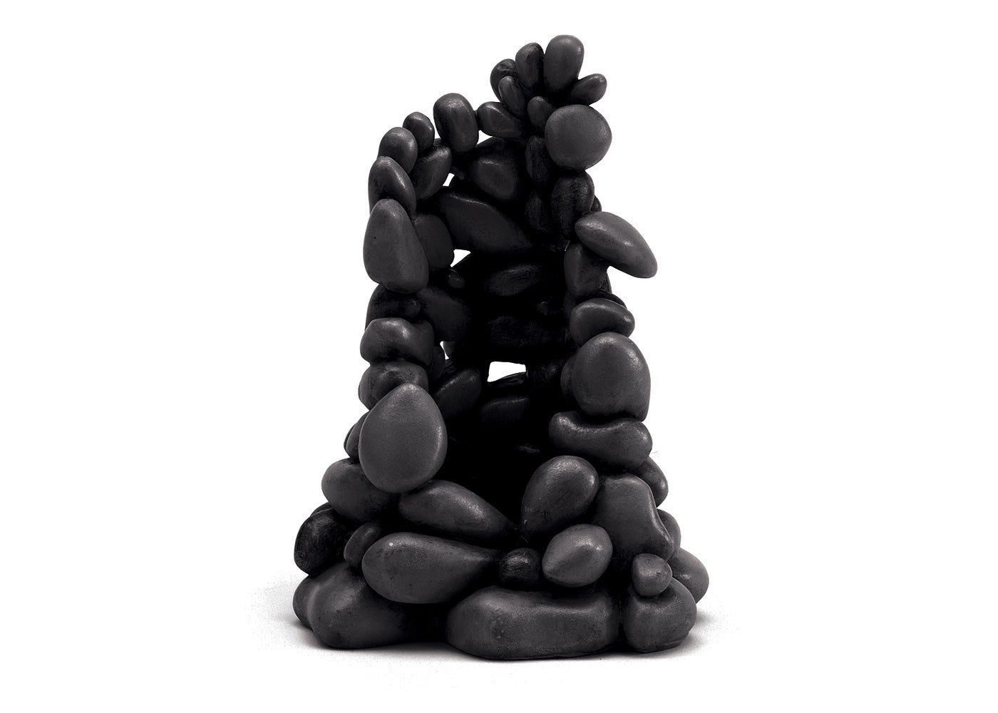 biOrb Pebble Ornament Samuel Baker stacked pebble aquarium sculpture in black and white