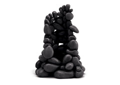 biOrb Pebble Ornament Samuel Baker stacked pebble aquarium sculpture in black and white