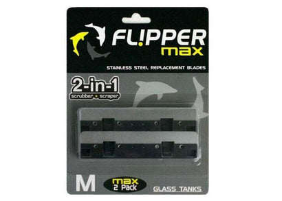 Flipper Max Stainless Steel Blade for Glass Tanks 2pk