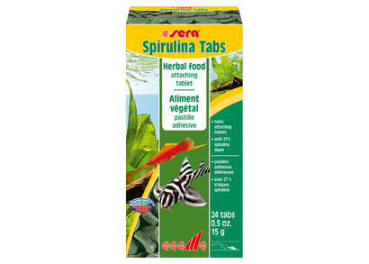 sera Spirulina Tabs algae tablets for freshwater and marine aquarium fish